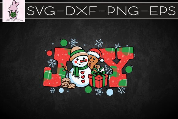 Christmas Joy with Snowman SVG: Graphics for Crafts & Branding