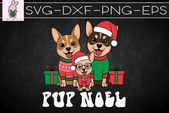 Funny Puppy Christmas Festive Season SVG: Crafts & Graphics