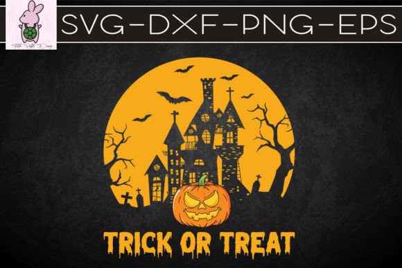Halloween Haunted House Trick or Treat Graphics & Crafts