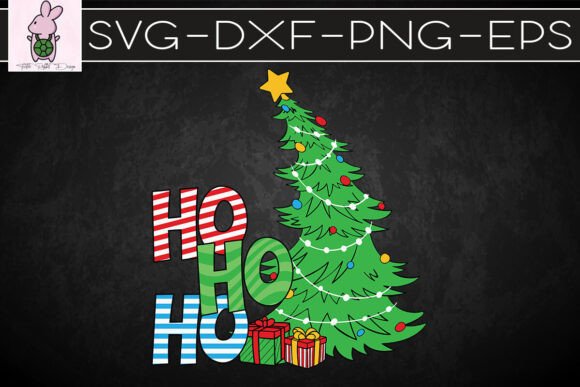 Ho Ho Ho Christmas Tree Groovy SVG: Graphics for Crafts & Campaigns