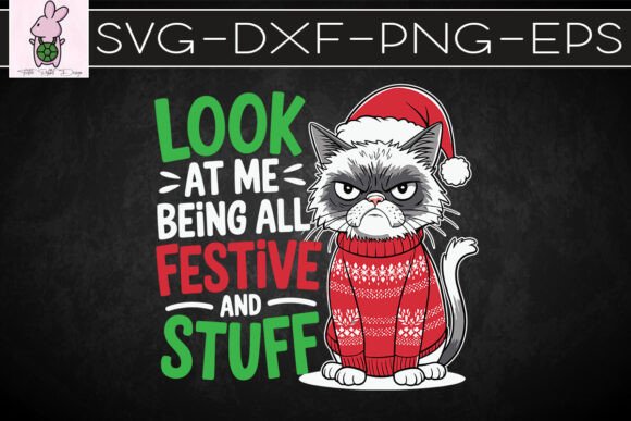 Looking at Me Being Festive Stuff SVG: Graphics for Crafts & Joyful Branding