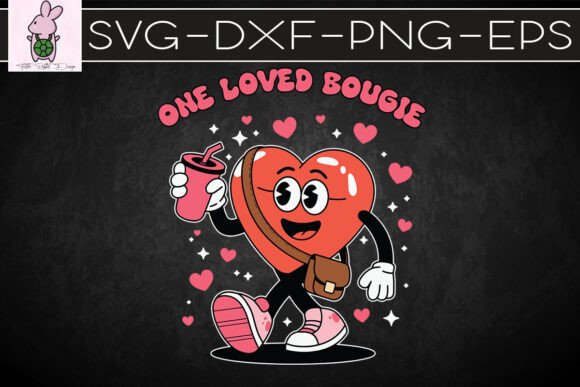 One Loved Bougie Pink Heart SVG: Graphics for Crafts