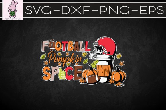 Pumpkin Spice Thanksgiving Football SVG Graphics