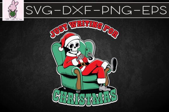 Skeleton Santa Waiting for Christmas SVG: Graphics & Crafts Asset Review