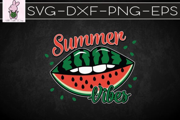 Summer Vibes Watermelon Fruits SVG: Graphics for Crafts & Branding