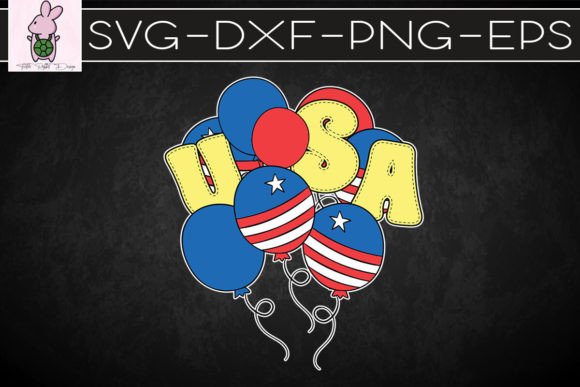 USA Balloon Flag Memorial Day SVG: Graphics for Crafts & Campaigns