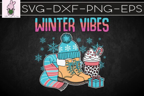 Winter Vibes Merry Christmas Coffee SVG: Graphics for Crafts & Campaigns